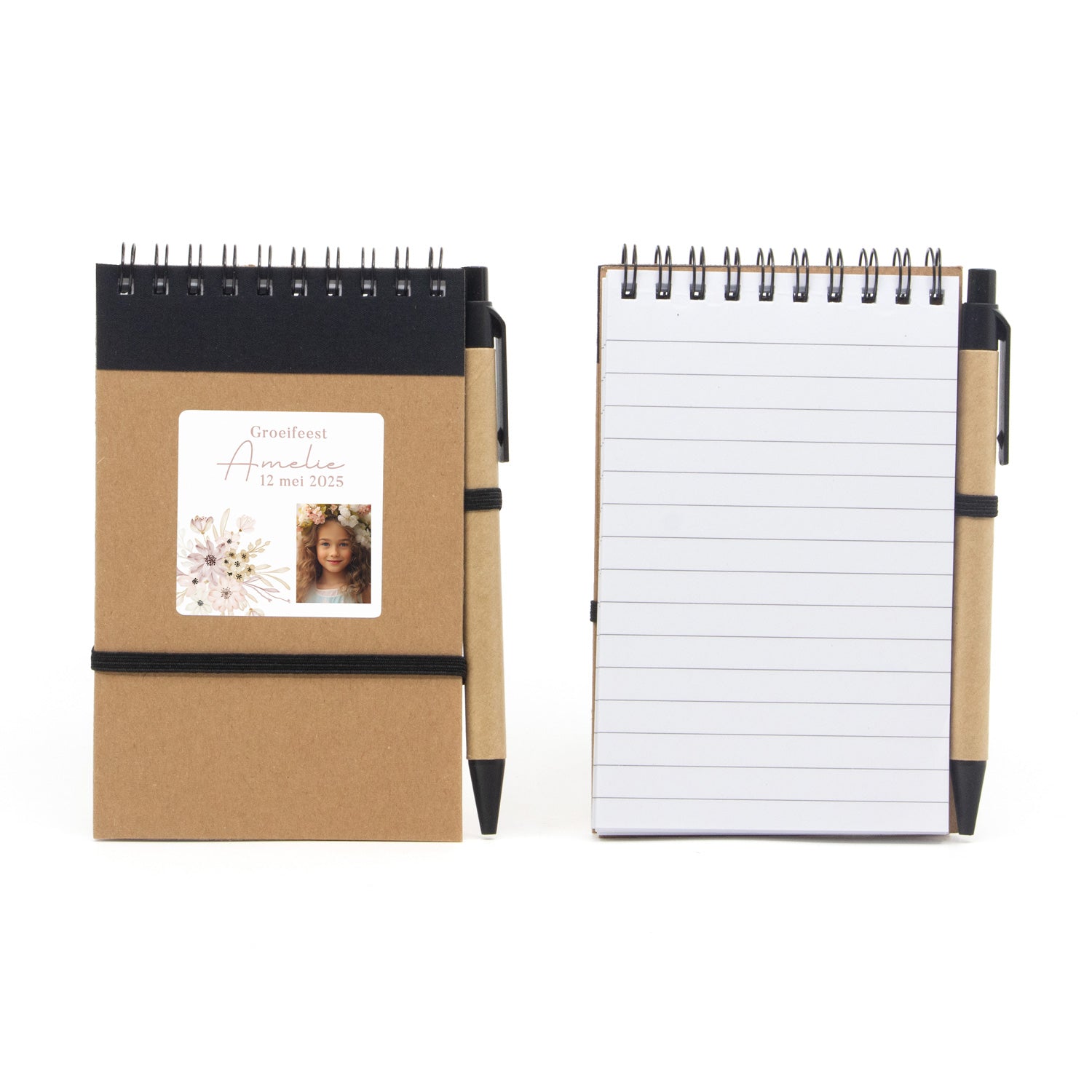 Notitieboekje met balpen- Communie meisjes - Bedankjes.nl