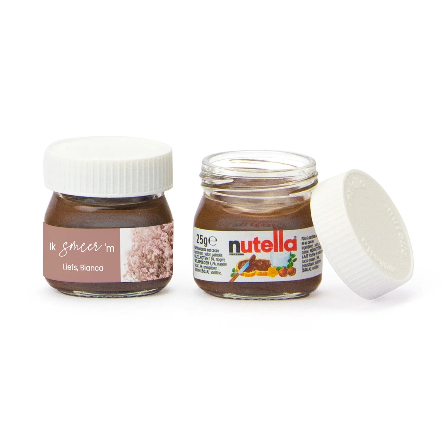 Mini potje nutella Ik smeer 'm - Afscheid collega's - Bedankjes.nl