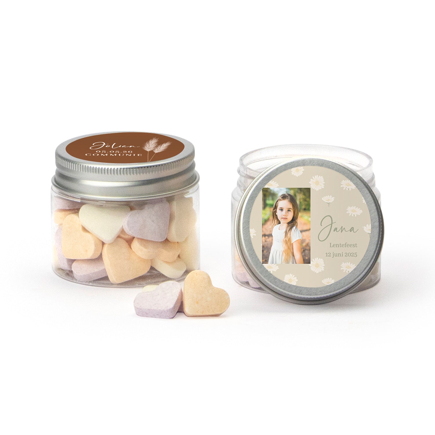 Mini potje met snoepjes - Communie meisjes - Bedankjes.nl