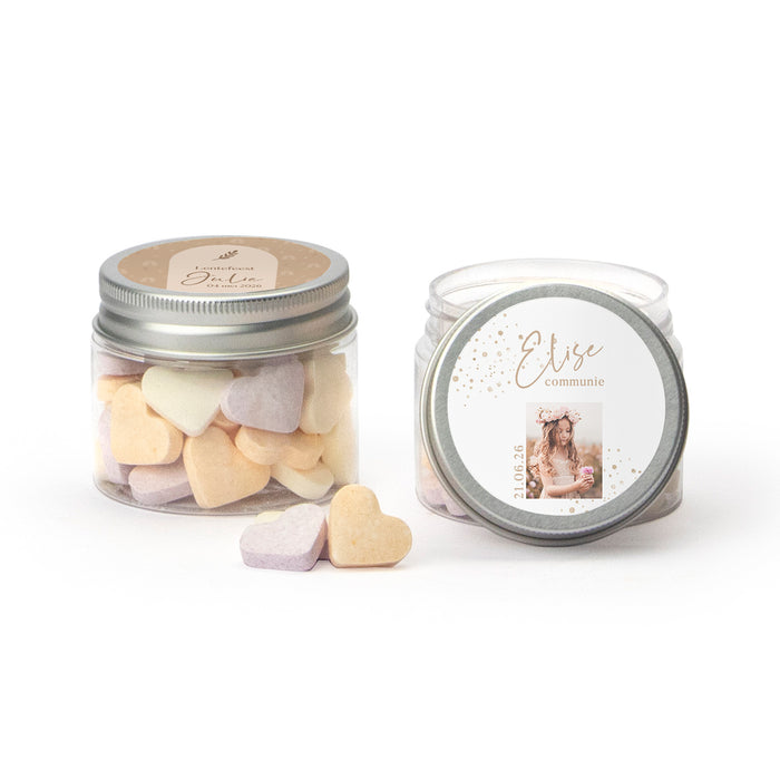 Mini potje met snoepjes - Communie meisjes Mini potje met snoepjes - Communie meisjes