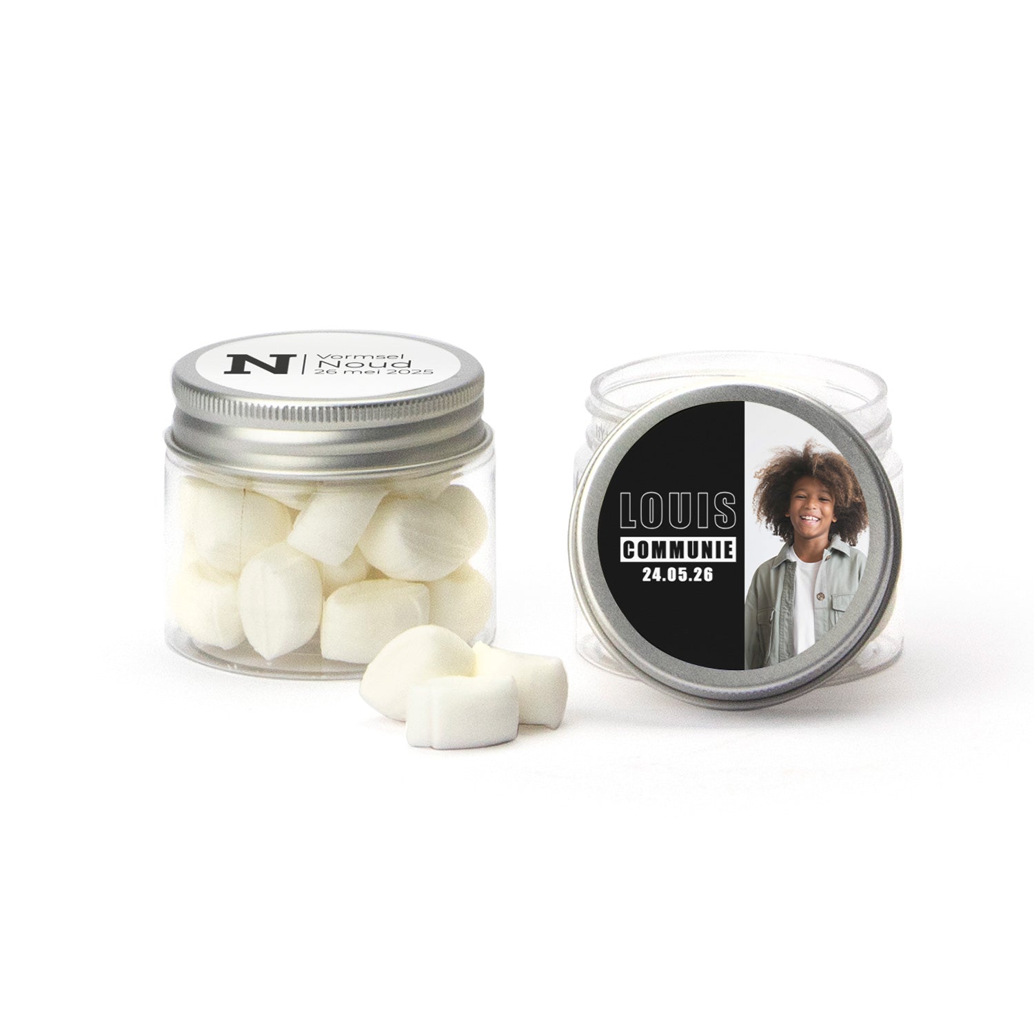 Mini potje met snoepjes - Communie jongens - Bedankjes.nl