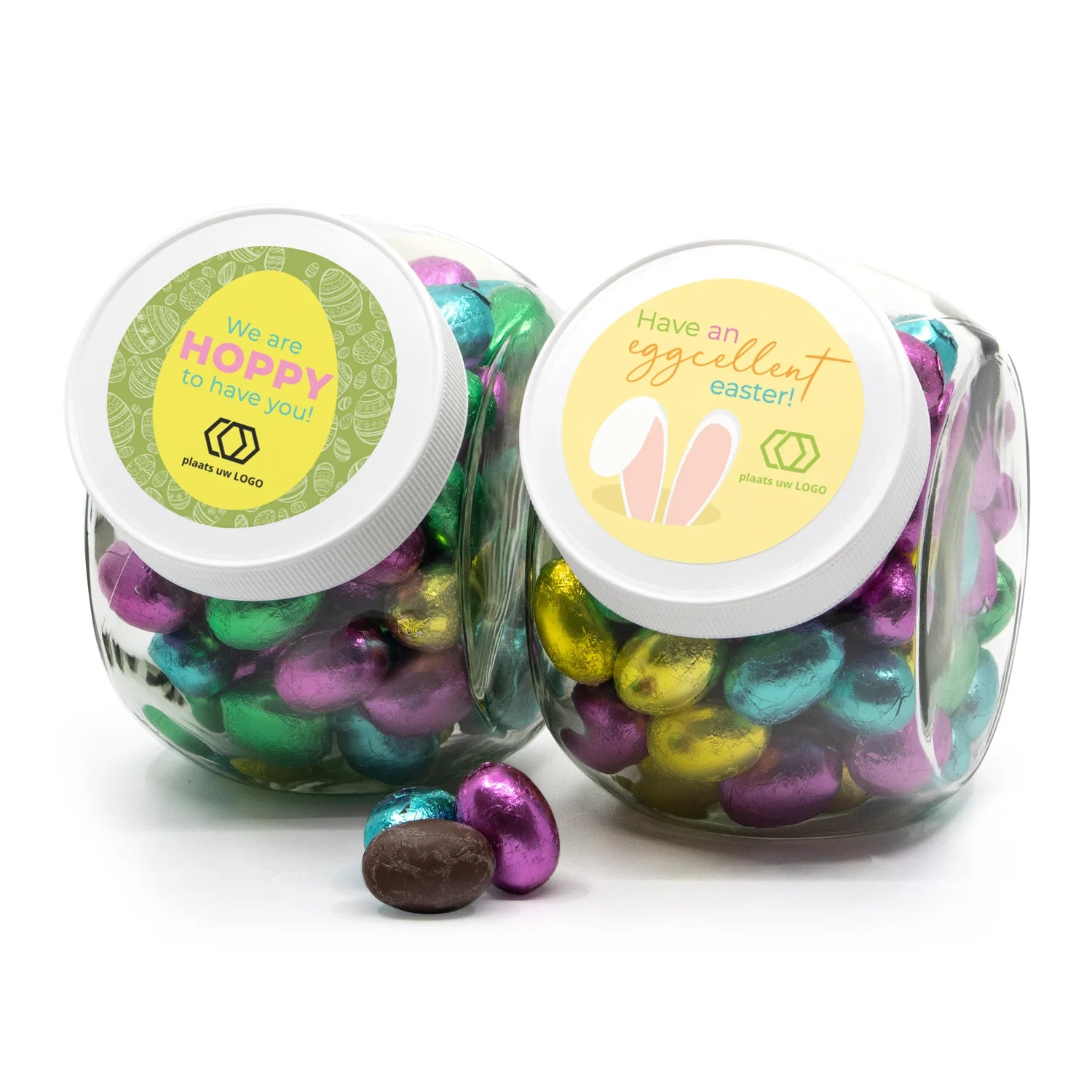 Snoeppot/voorraadpot - 2L - beige - kunststof - D12 x H17 cm | Fun en Feest Snoeppot/voorraadpot - 2L - beige - kunststof - D12 x H17 cm | Fun en Feest
