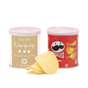 Pringles chipsblikje met eigen wikkel 40 gram - Zakelijk - Bedankjes.nl