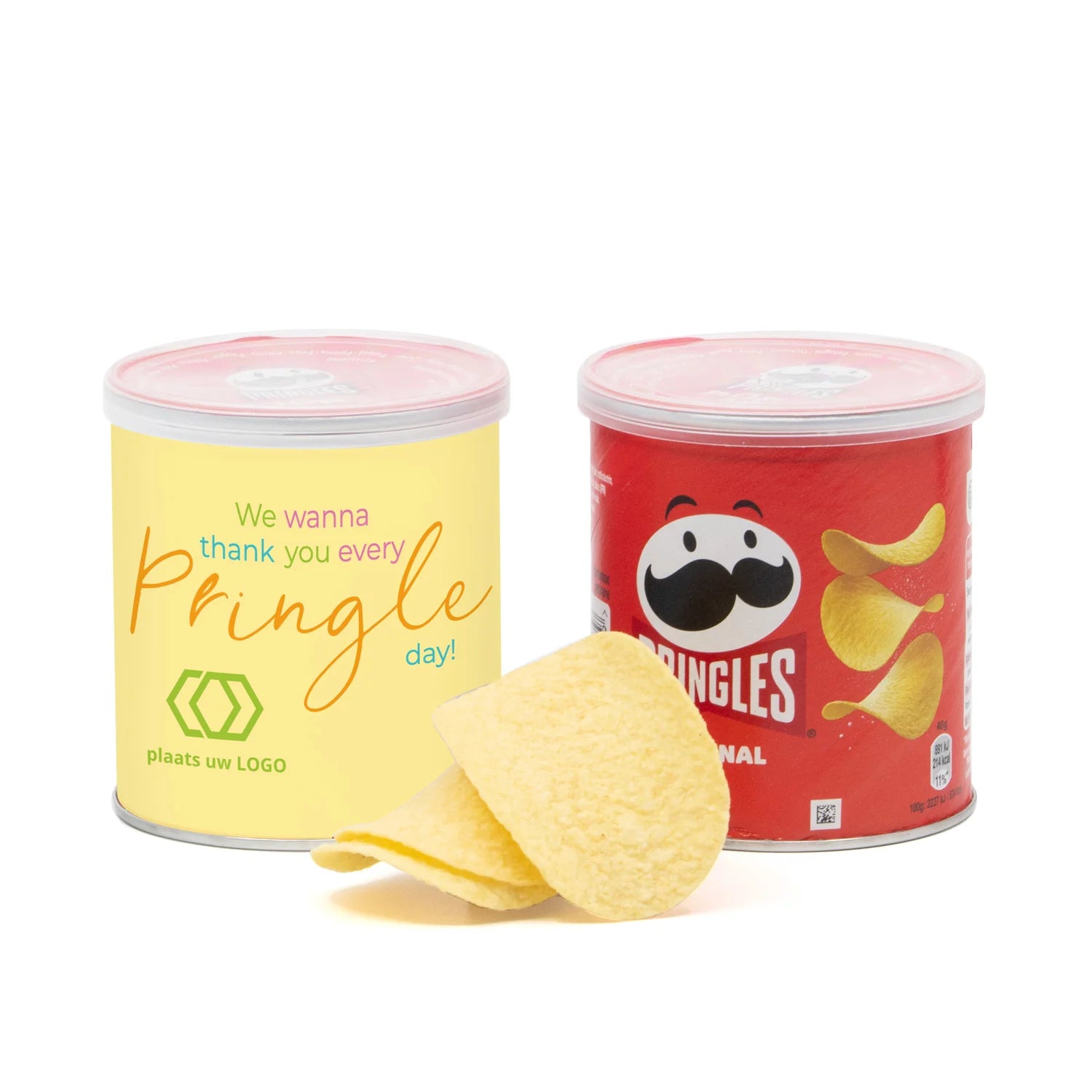 Pringles chipsblikje met eigen wikkel 40 gram - Pasen - Bedankjes.nl