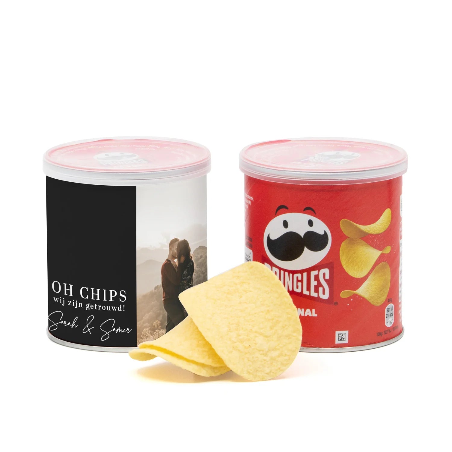 Oh chips! Wij zijn getrouwd Pringles 40 gram - Trouwen - Bedankjes.nl