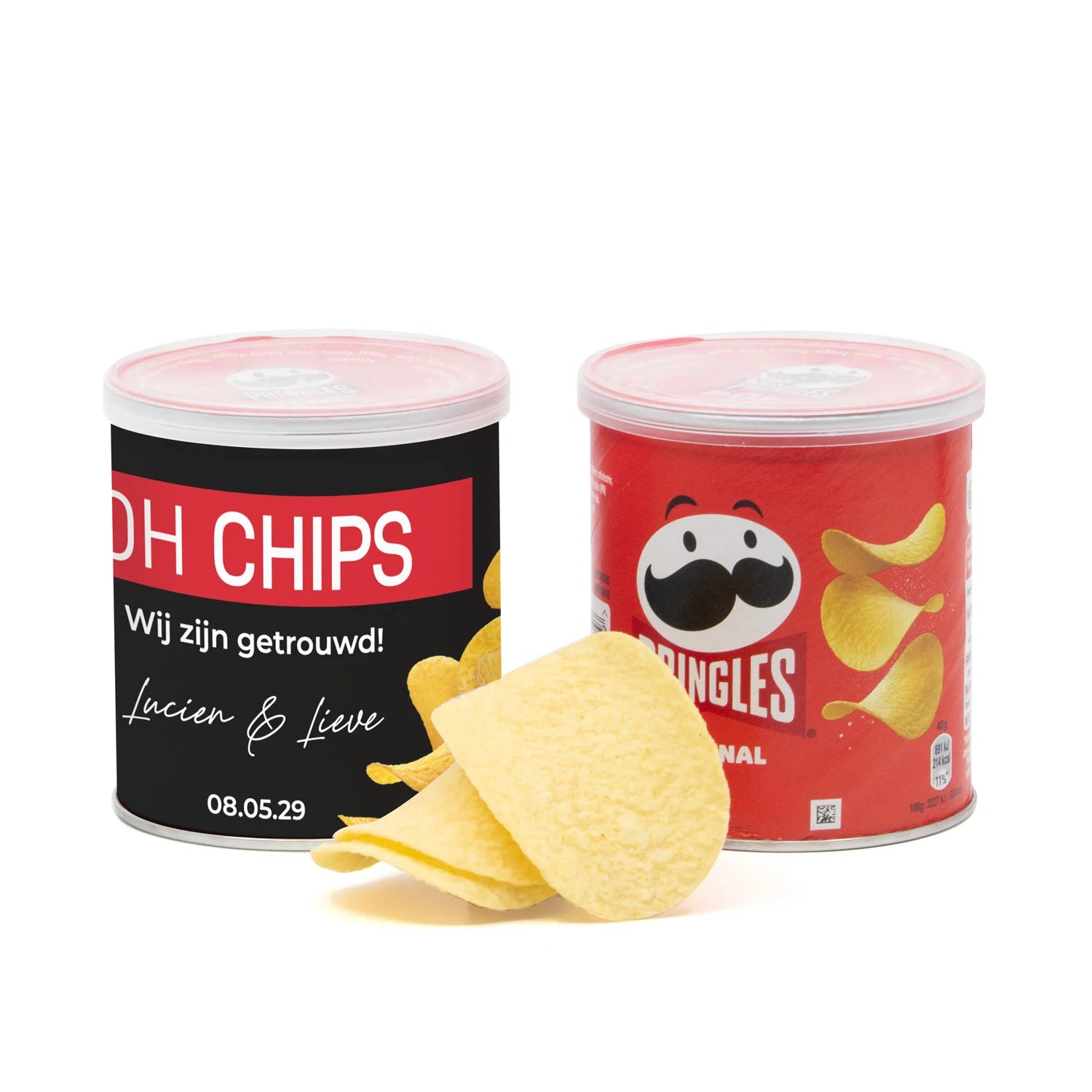 Oh chips! Wij zijn getrouwd Pringles 40 gram - Trouwen - Bedankjes.nl