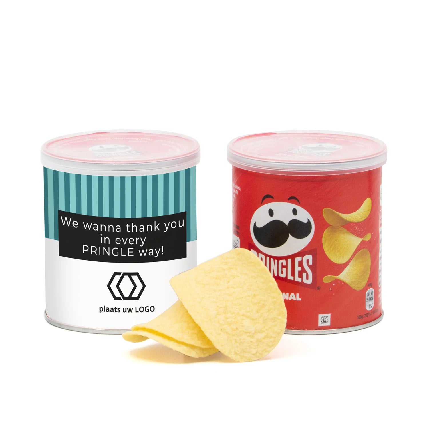 Pringles chipsblikje met eigen wikkel - Vrijwilliger