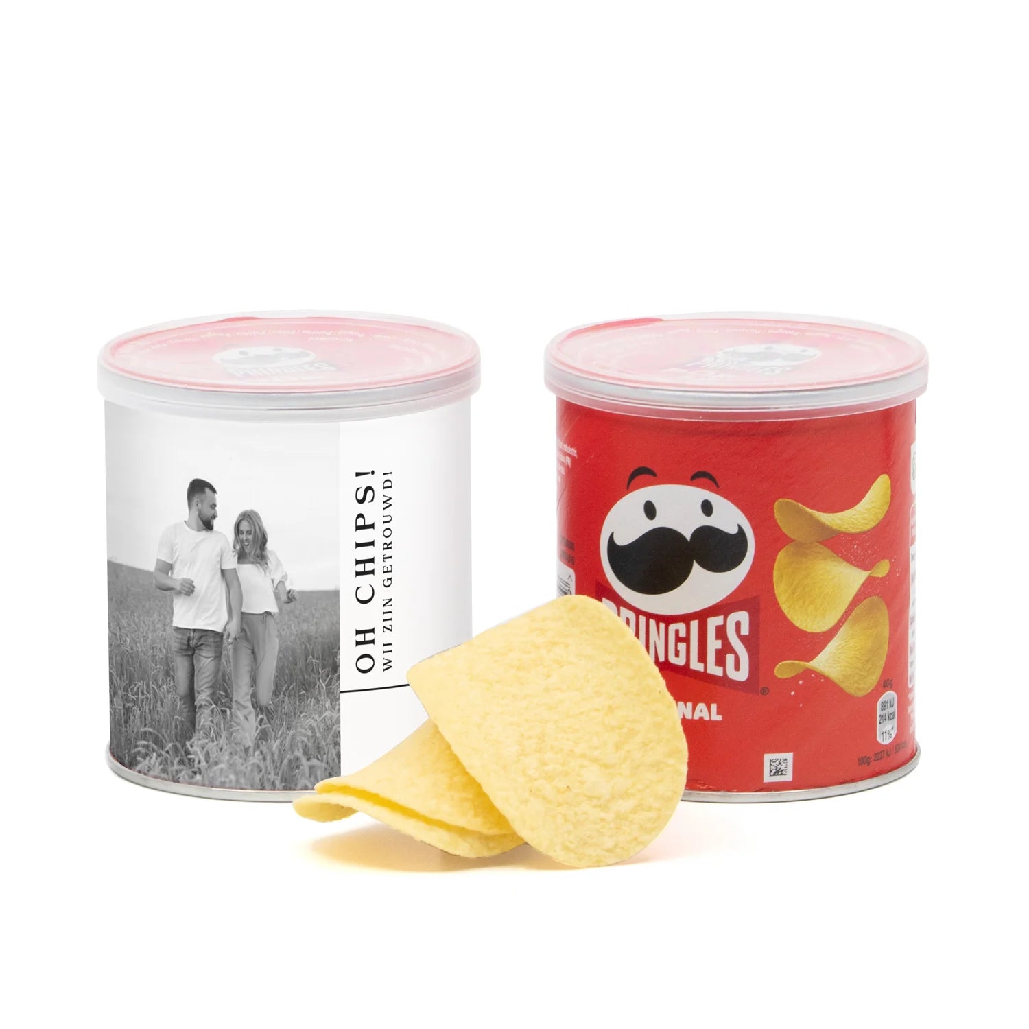 Oh chips! Wij zijn getrouwd Pringles 40 gram - Trouwen - Bedankjes.nl