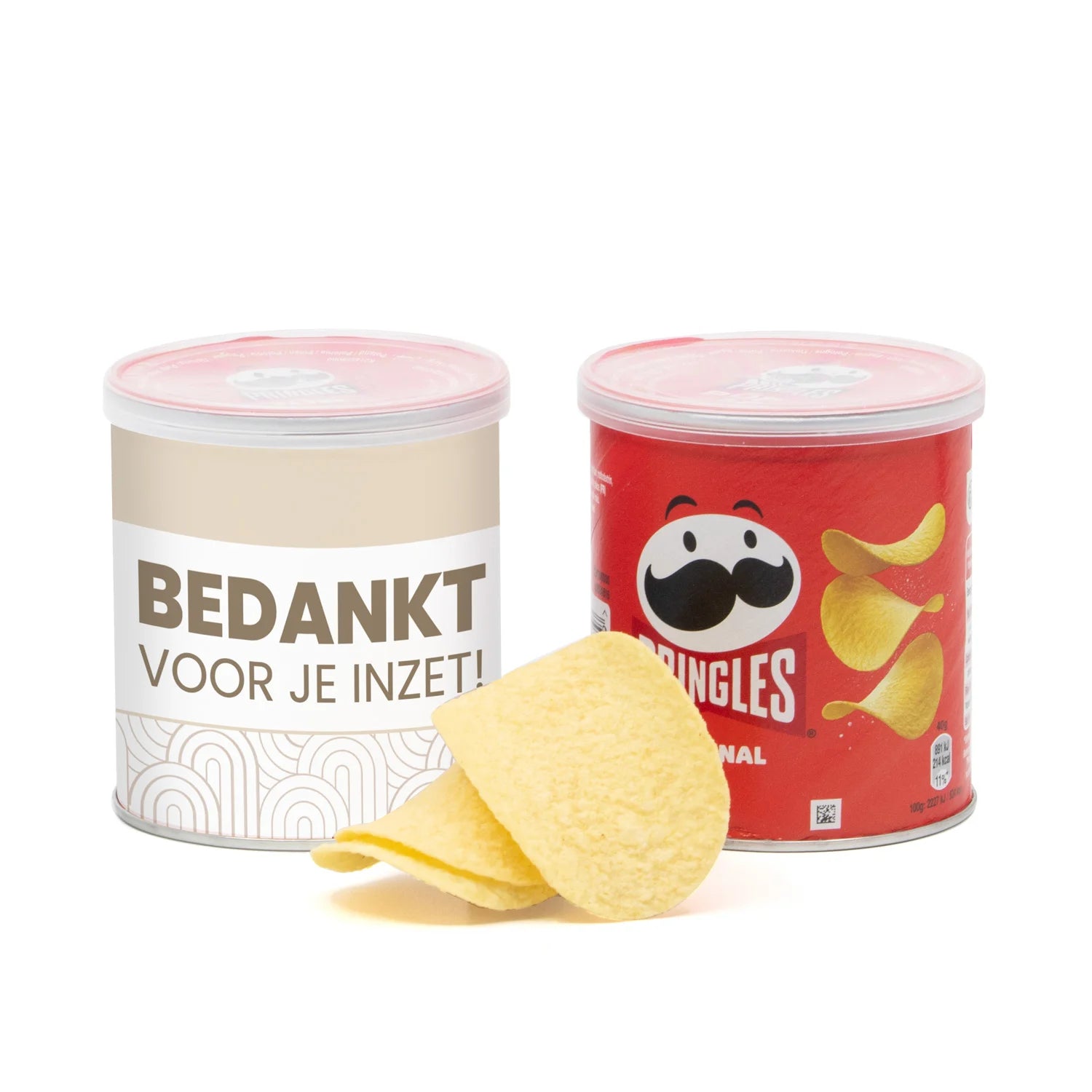 Pringles chipsblikje met eigen wikkel 40 gram - Zakelijk