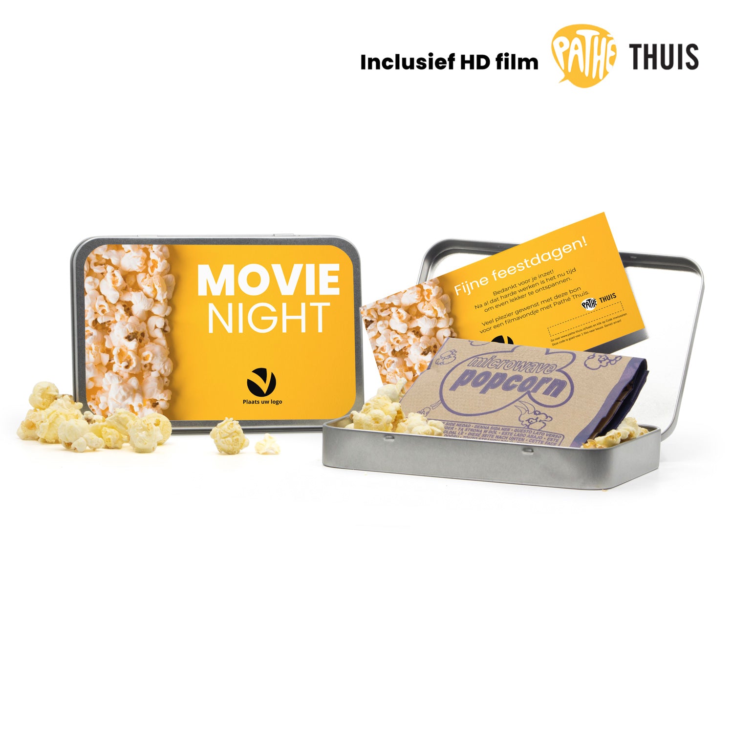 Kerstfilm in blik met Pathé Thuis code en eigen ontwerp Kerst