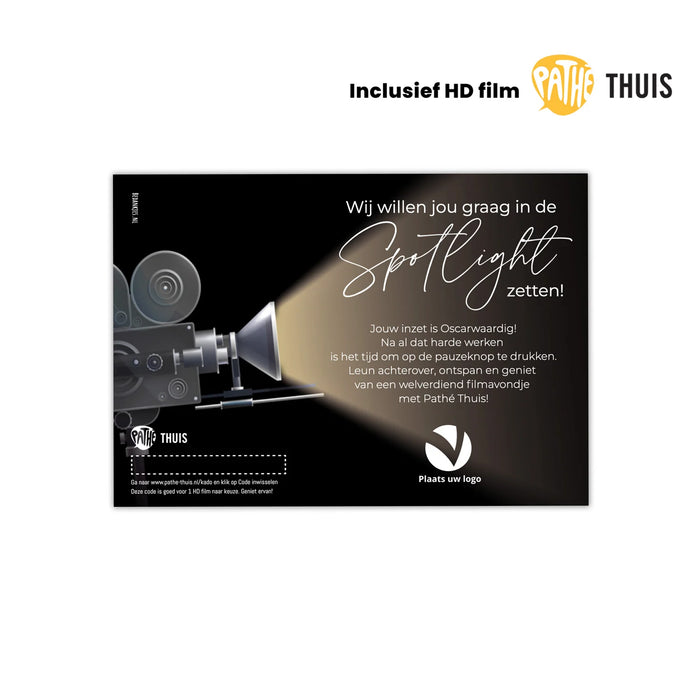 Pathé Thuis Kaart met eigen ontwerp Pathé Thuis Kaart met eigen ontwerp