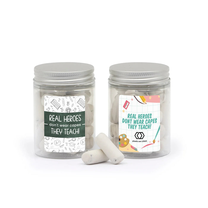 Potje snoepjes met eigen etiket - Leraar Potje snoepjes met eigen etiket - Leraar