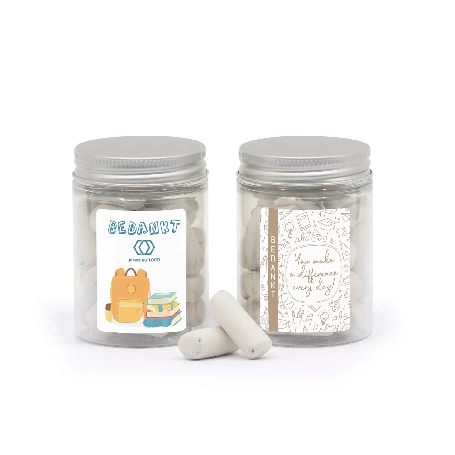 Potje snoepjes met eigen etiket - Leraar - Bedankjes.nl