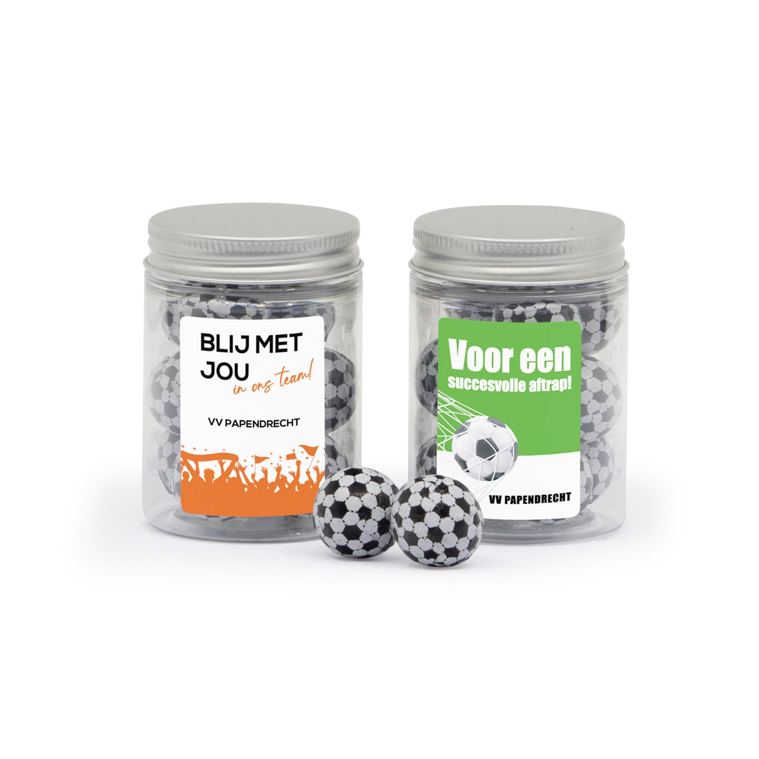 Potje voetballen met eigen etiket - Zakelijk - Bedankjes.nl