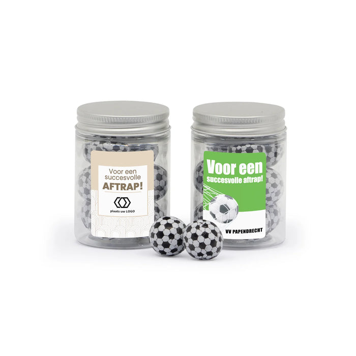 Potje voetballen met eigen etiket - Zakelijk Potje voetballen met eigen etiket - Zakelijk