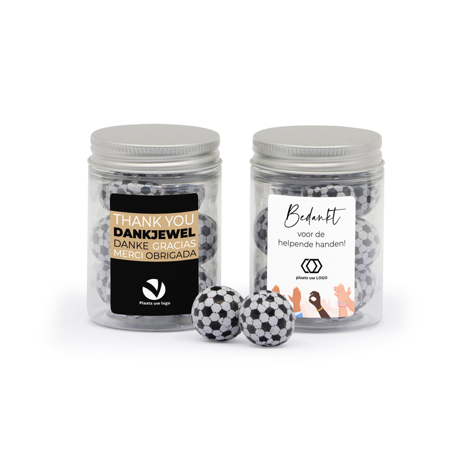 Potje voetballen met eigen etiket - Zakelijk - Bedankjes.nl