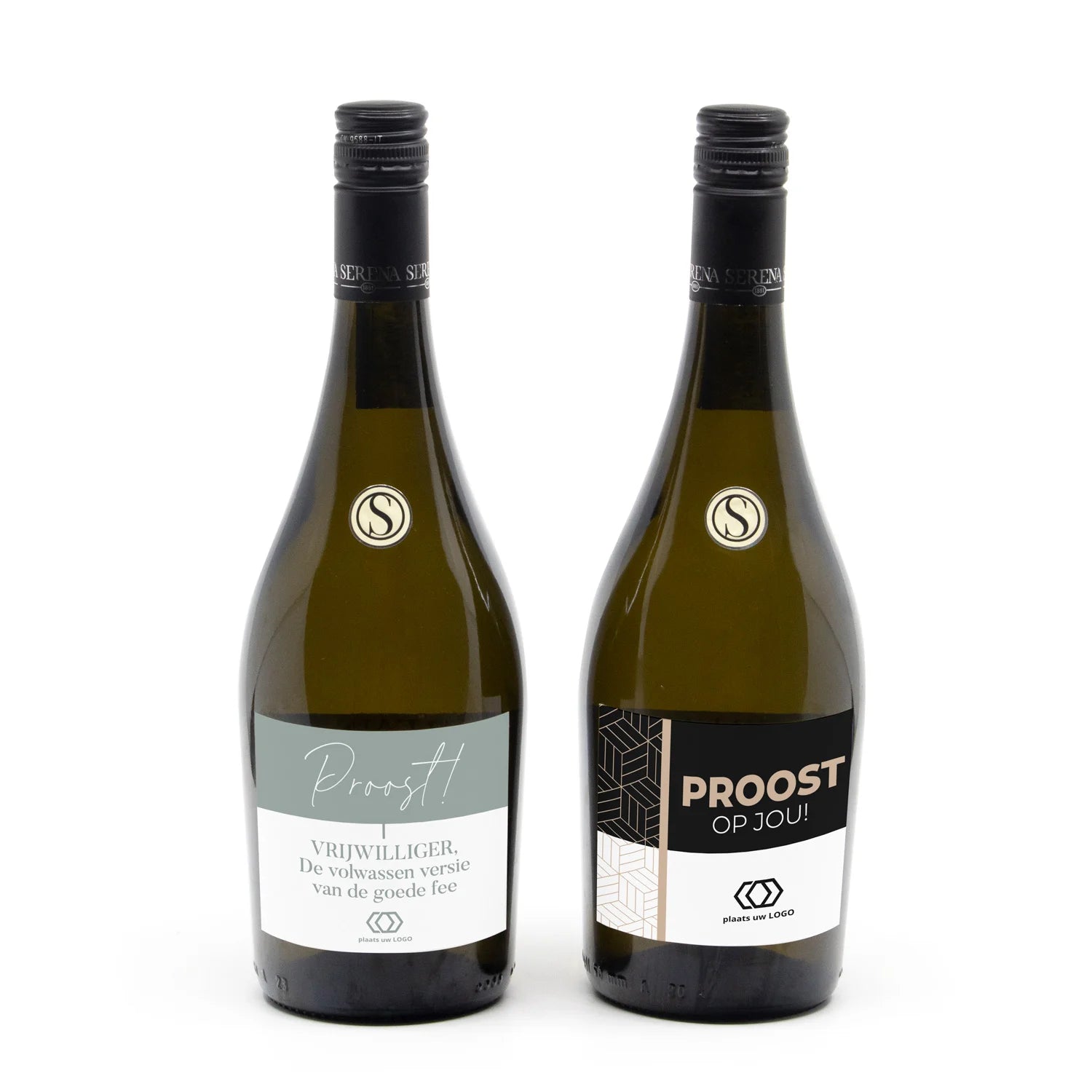 Fles Prosecco met persoonlijk etiket - Vrijwilliger - Bedankjes.nl