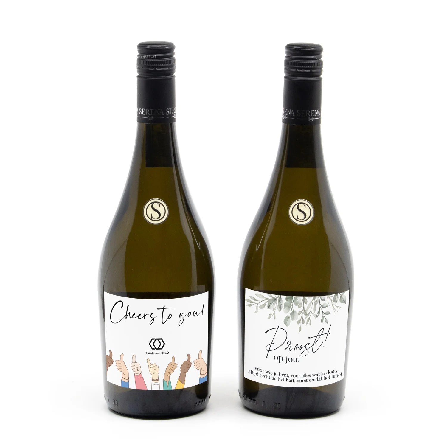 Fles Prosecco met persoonlijk etiket - Vrijwilliger - Bedankjes.nl