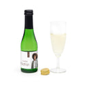 Flesje alcoholvrije prosecco met eigen etiket - Communie jongens