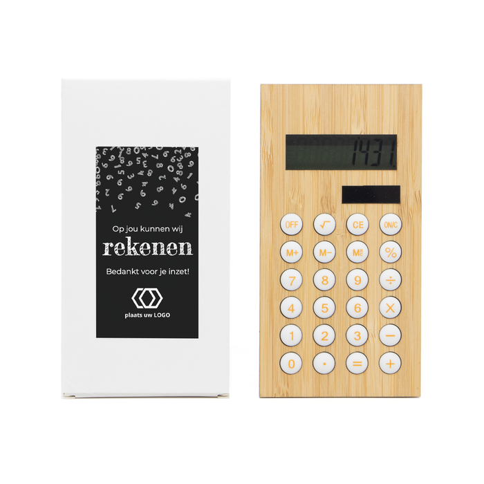 Rekenmachine met eigen etiket - Zakelijk Rekenmachine met eigen etiket - Zakelijk