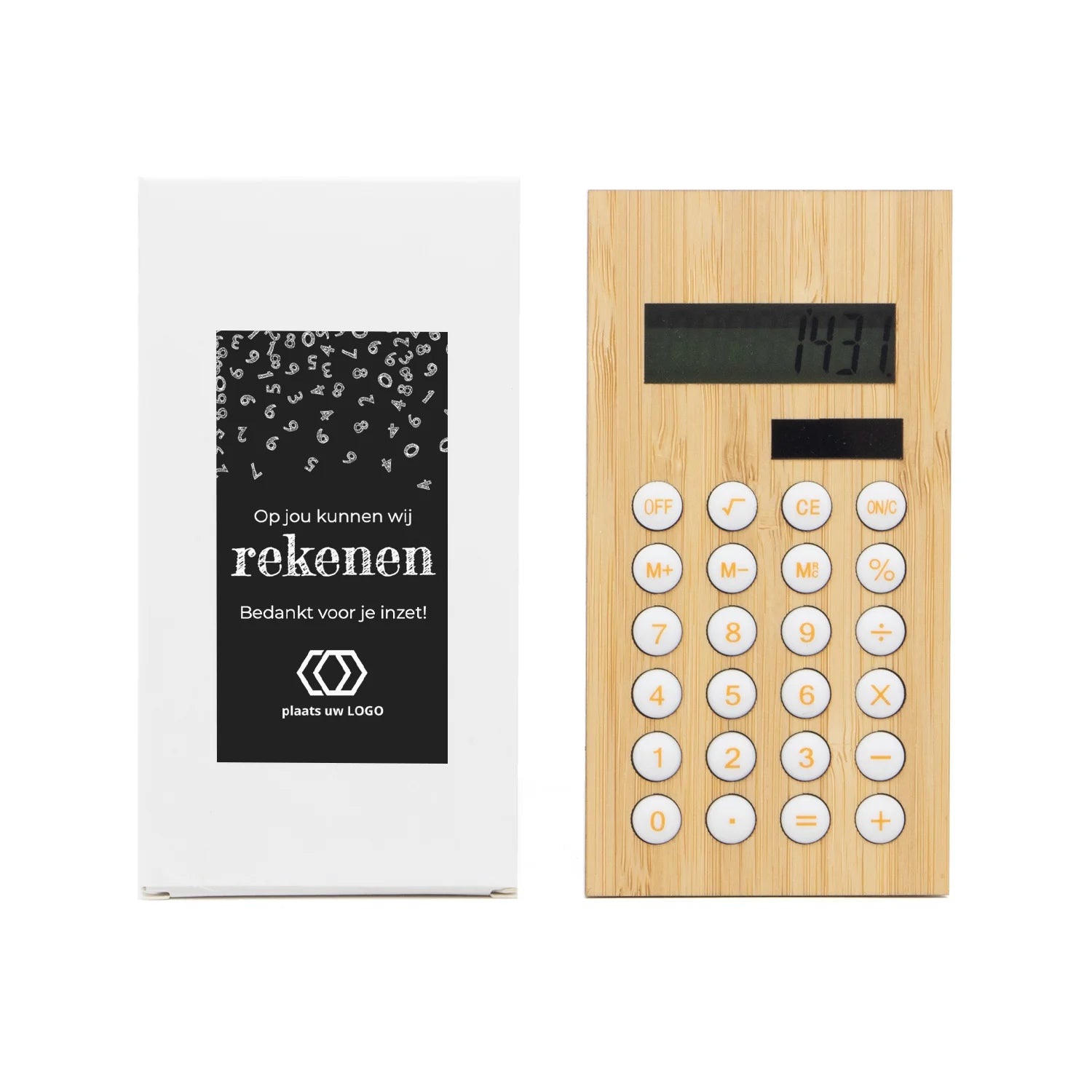 Rekenmachine met eigen etiket - Zakelijk - Bedankjes.nl