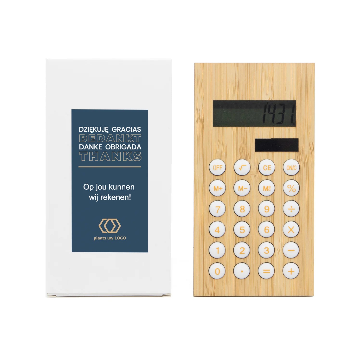 Rekenmachine met eigen etiket - Zakelijk