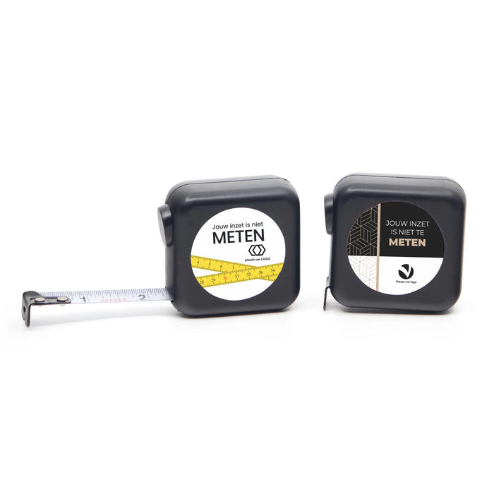 Vierkante rolmaat 3 meter met logo - Zakelijk Vierkante rolmaat 3 meter met logo - Zakelijk