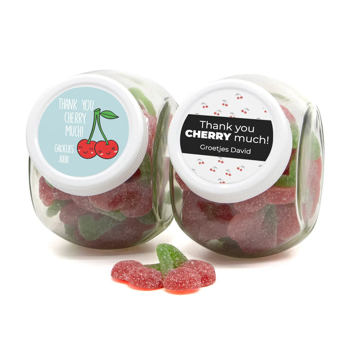 Thank you Cherry Much snoeppot 0,4L - Afscheid Collega Thank you Cherry Much snoeppot 0,4L - Afscheid Collega