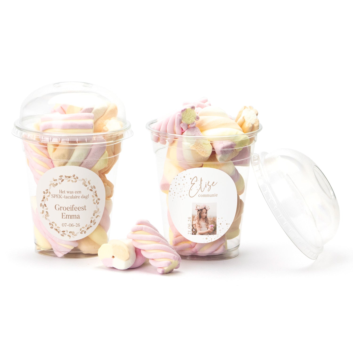 SPEKtaculaire feestbeker - Communie meisjes - Bedankjes.nl