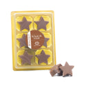 Chocolade sterren in blister 6 - Vrijwilliger - Bedankjes.nl