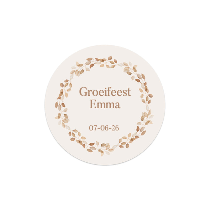 Stickers 24 stuks (4cm) - Communie meisjes Stickers 24 stuks (4cm) - Communie meisjes