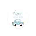 Stickers 24 stuks (4cm) - Geboorte jongens