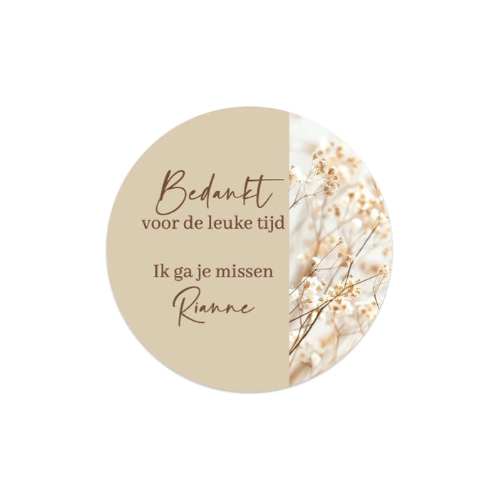 Persoonlijke stickers 24 stuks (4cm)- Collega Persoonlijke stickers 24 stuks (4cm)- Collega