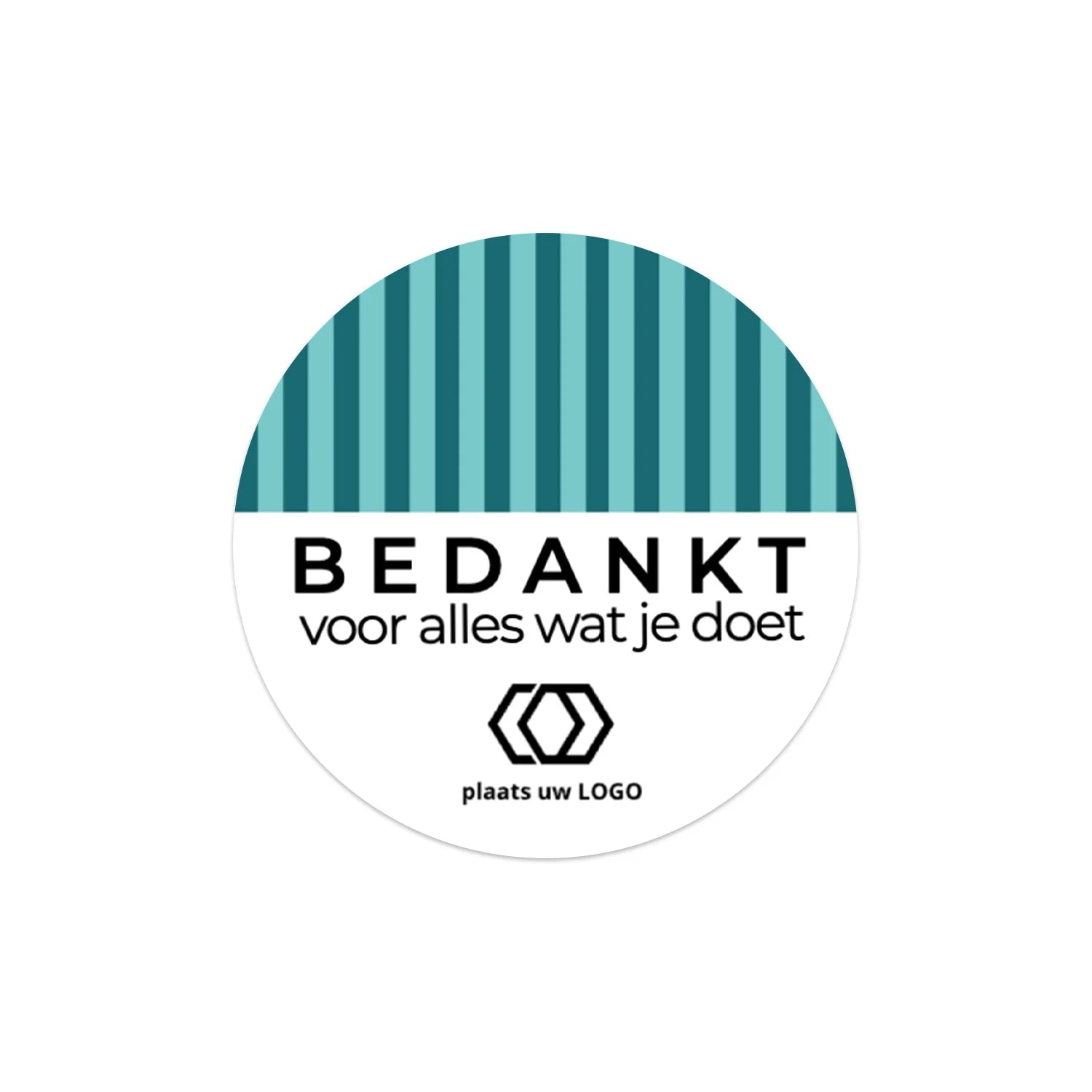 Persoonlijke stickers 24 stuks (4cm)- Zakelijk