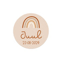 Stickers 24 stuks (4cm) - Geboorte meisjes