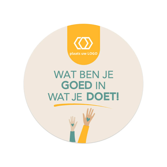 Persoonlijke stickers 18 stuks (5cm) - Zakelijk Persoonlijke stickers 18 stuks (5cm) - Zakelijk