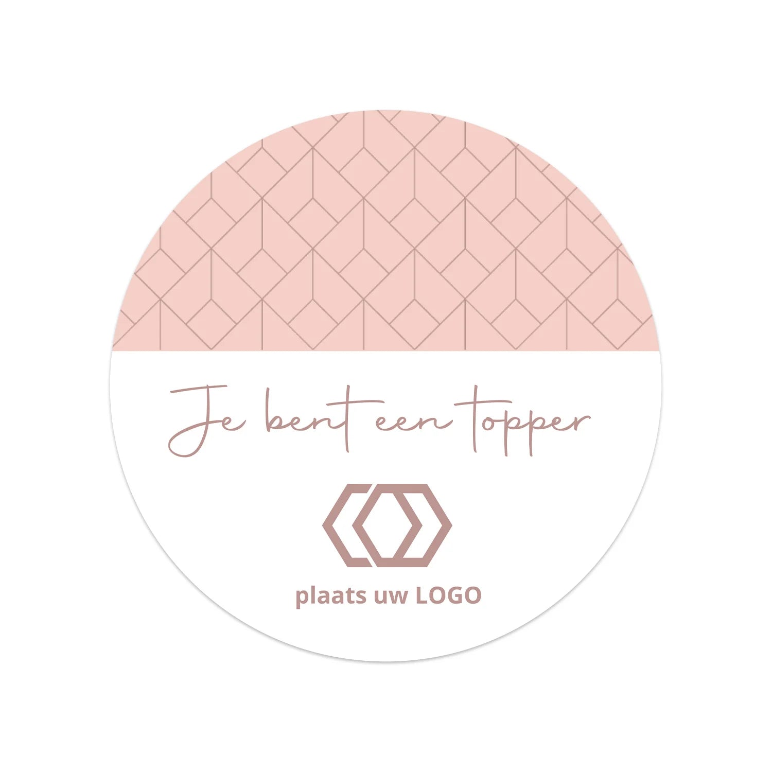 Persoonlijke stickers 18 stuks (5cm) - Zakelijk - Bedankjes.nl