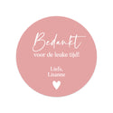 Persoonlijke stickers 18 stuks (5cm) - Bedankt - Bedankjes.nl