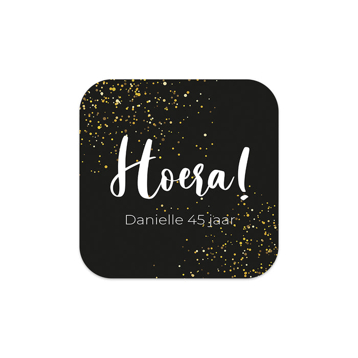Persoonlijke vierkante stickers 15 stuks (5 x 5cm) - Verjaardag Persoonlijke vierkante stickers 15 stuks (5 x 5cm) - Verjaardag