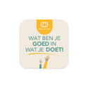 Persoonlijke vierkante stickers 15 stuks (5 x 5cm) - Zakelijk