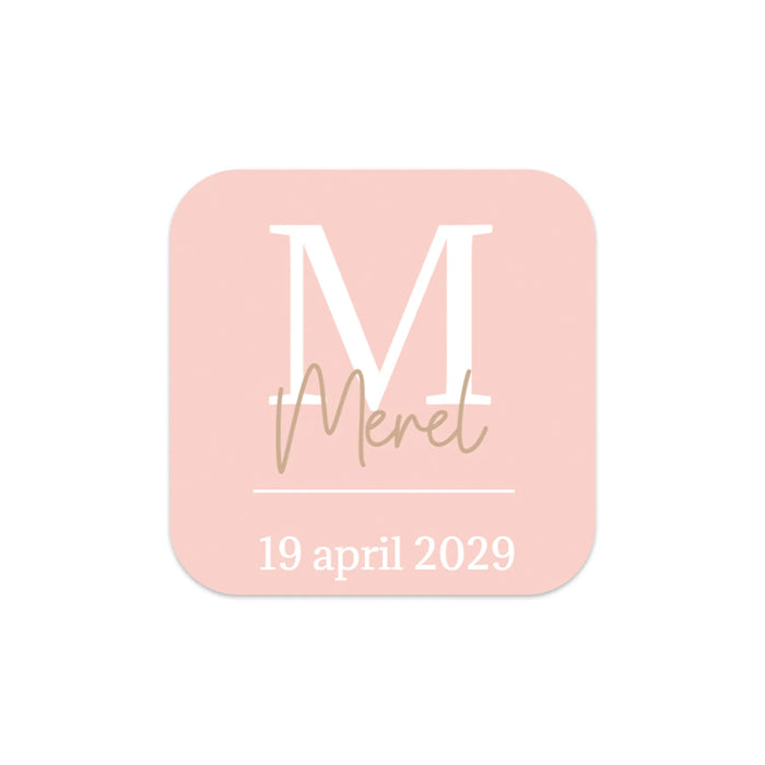 Stickers 15 stuks (5 x 5cm) - Geboorte meisjes Stickers 15 stuks (5 x 5cm) - Geboorte meisjes