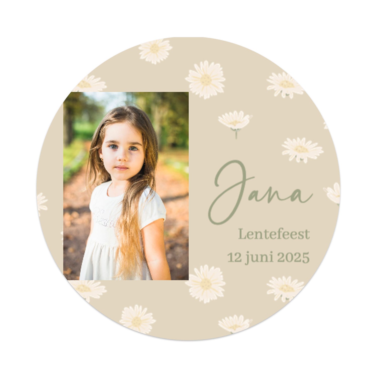 Stickers 12 stuks (6,35cm) - Communie meisjes - Bedankjes.nl