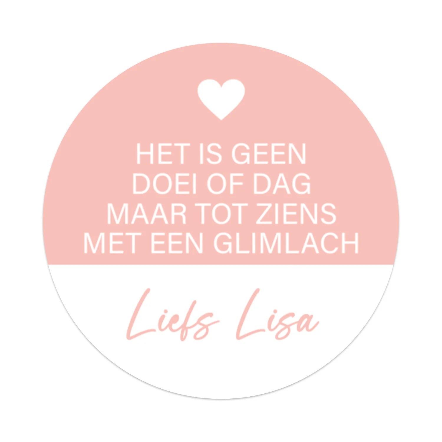 Persoonlijke stickers 12 stuks (6,35cm) - Collega - Bedankjes.nl