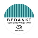 Persoonlijke stickers 12 stuks (6,35cm) - Zakelijk