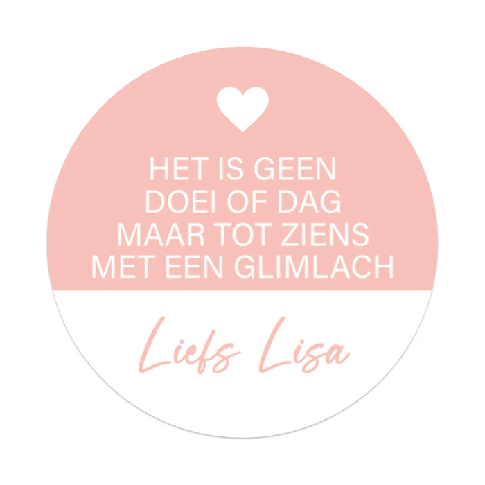 Persoonlijke stickers 12 stuks (6,35cm) - Collega Persoonlijke stickers 12 stuks (6,35cm) - Collega