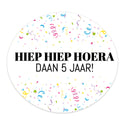 Persoonlijke stickers 6 stuks (6,4 x 5,7cm) - Verjaardag