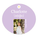 Stickers 6 stuks (6,4 x 5,7 cm) - Communie meisjes