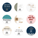 Persoonlijke stickers 18 stuks (5cm) - Zakelijk