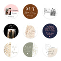 Persoonlijke stickers 24 stuks (4cm) - Trouwen - Bedankjes.nl