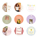 Stickers 18 stuks (5cm) - Communie meisjes